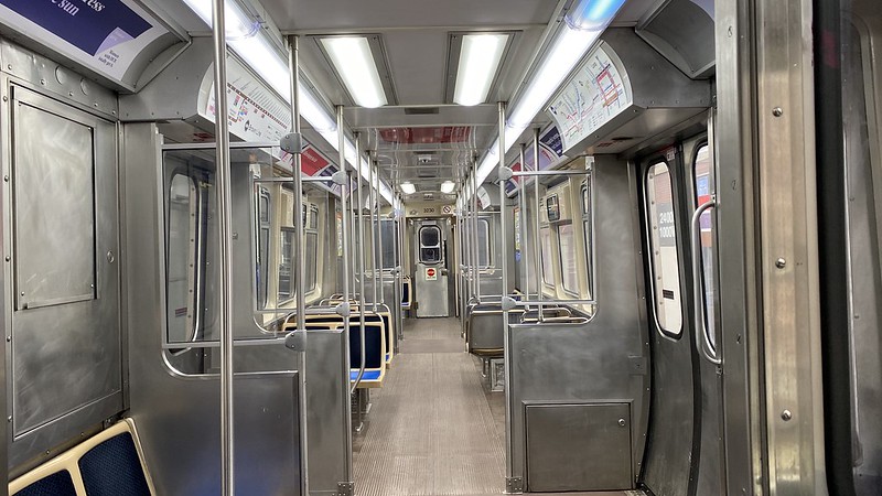 Empty CTA railcar